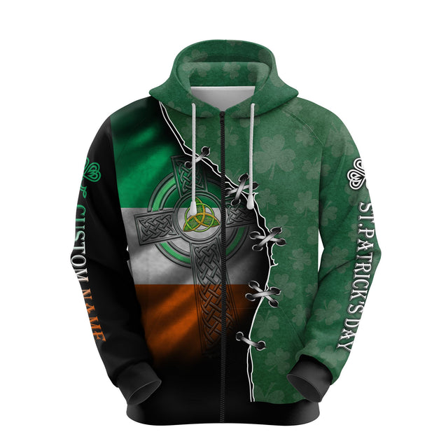 Customize Name Irish Saint Patrick Day 3D All Over Printed Unisex Shirt