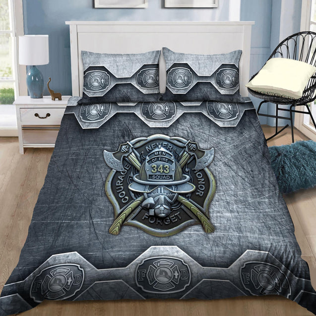 Warrior 343 Firefighter Bedding Set DQB08122010-TQH