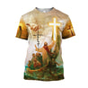 Christian Jesus Easter Day 3D All Over Printed Unisex Shirts