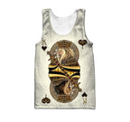 Yellow King Heart Lion Poker 3D Over Printed  Unisex Shirts