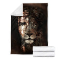 Lion and Jesus 3D All Over Printed Blanket