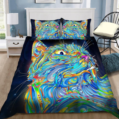 Hippie Cat Lover Bedding Set DQB07092010-TQH-BEDDING SETS-TQH-Twin-Vibe Cosy™