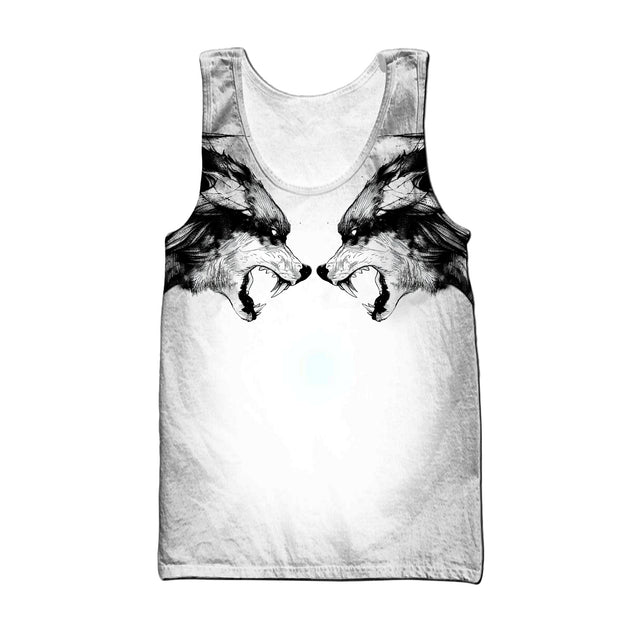 Wolf Tattoo 3D All Over Printed Unisex Shirts No 03