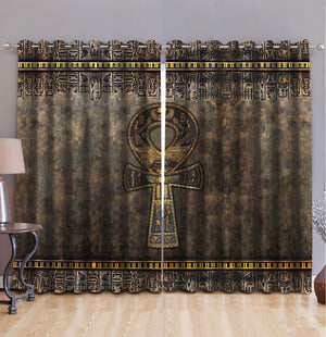 Ancient Egypt 3D All Over Printed Window Curtains