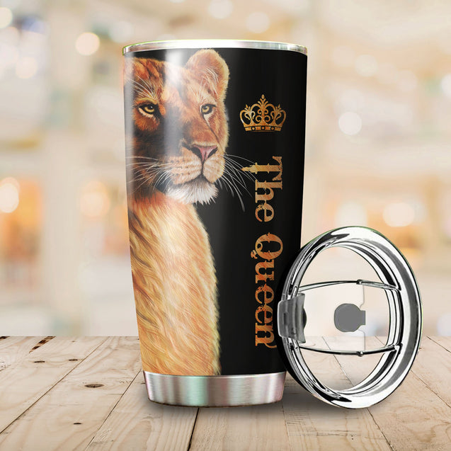 Custom Name Queen Lion Tumbler