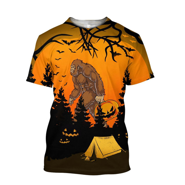 Beautiful All Over Printed Halloween Camping Big Foot Hoodie DQB08172002-MEI