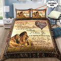 I Choose You Lion's Love Custom Bedding Set with Your Name