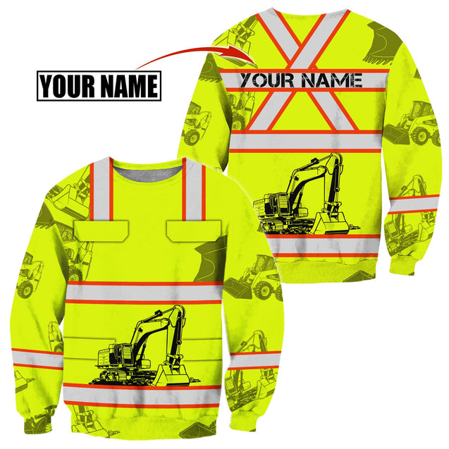 Customize Name Heavy Equipment Operator 3D All Over Printed Unisex Shirt