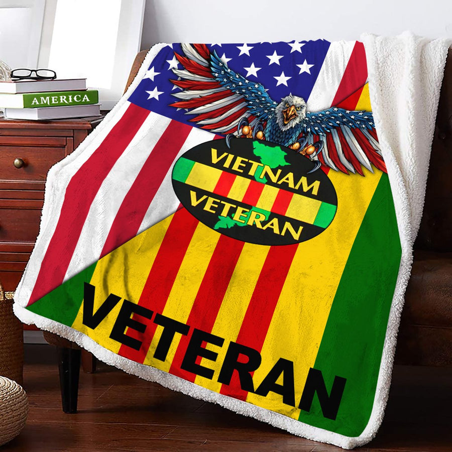 Viet Nam Veteran 3D All Over Printed Blanket