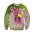 3D All Over Printed Chicken Art Shirts and Shorts 1-Apparel-6teenth World-Sweatshirt-S-Vibe Cosy™