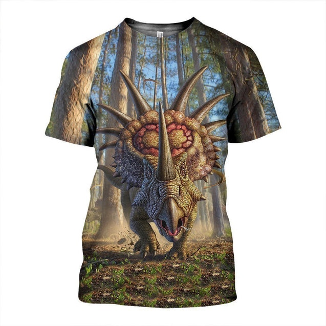 3D All Over Printed Dinosaur Shirts and Shorts-3D All Over Printed Clothes-HP Arts-T-shirt-XS-Vibe Cosy™