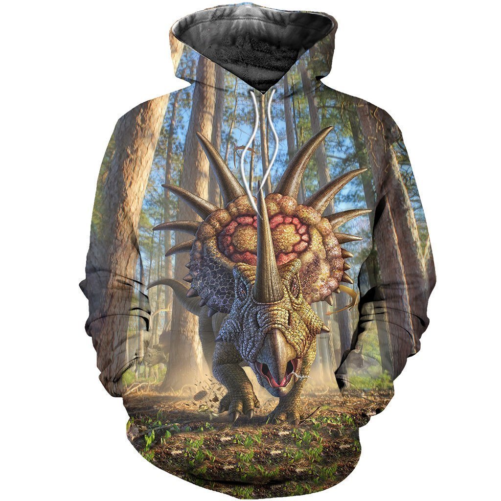 3D All Over Printed Dinosaur Shirts and Shorts-3D All Over Printed Clothes-HP Arts-Normal Hoodie-XS-Vibe Cosy™