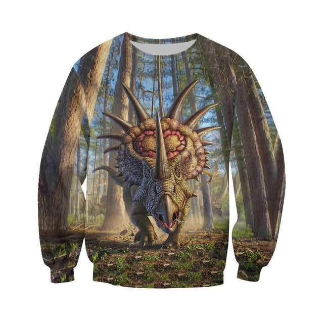 3D All Over Printed Dinosaur Shirts and Shorts-3D All Over Printed Clothes-HP Arts-Long-sleeved Shirt-XS-Vibe Cosy™
