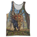 3D All Over Printed Dinosaur Shirts and Shorts-3D All Over Printed Clothes-HP Arts-Tank Top-S-Vibe Cosy™