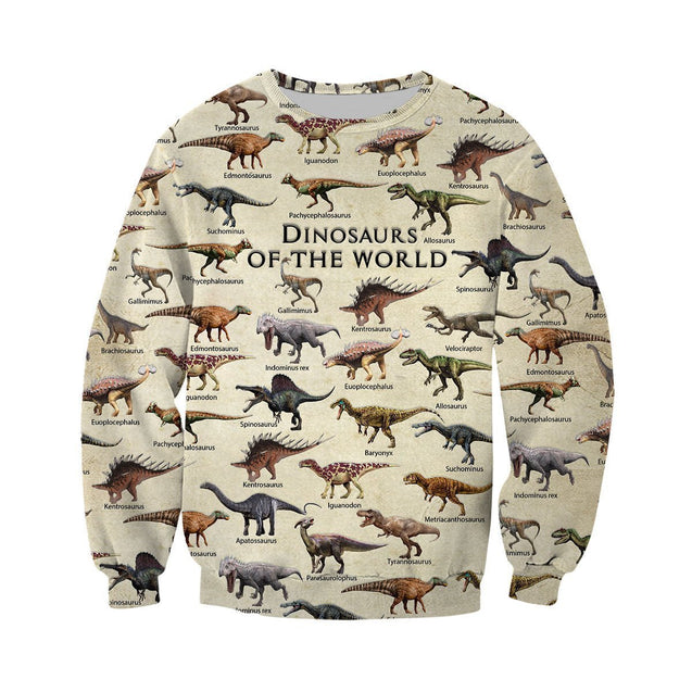 3D All Over Printed Dinosaurs Shirts And Shorts-3D All Over Printed Clothes-HP Arts-Long-sleeved Shirt-XS-Vibe Cosy™