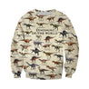 3D All Over Printed Dinosaurs Shirts And Shorts-3D All Over Printed Clothes-HP Arts-Long-sleeved Shirt-XS-Vibe Cosy™