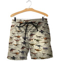 3D All Over Printed Dinosaurs Shirts And Shorts-3D All Over Printed Clothes-HP Arts-Shorts-XS-Vibe Cosy™