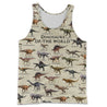 3D All Over Printed Dinosaurs Shirts And Shorts-3D All Over Printed Clothes-HP Arts-Tank Top-S-Vibe Cosy™