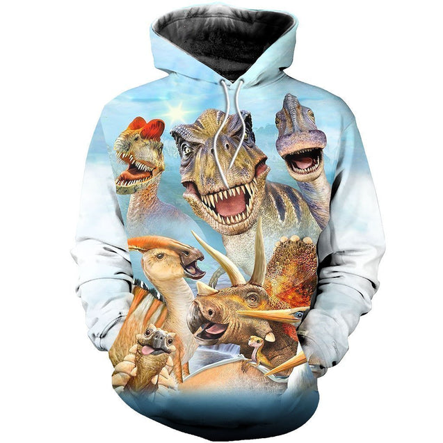 3D All Over Printed Dinosaurs Shirts and Shorts-3D All Over Printed Clothes-HP Arts-Normal Hoodie-XS-Vibe Cosy™