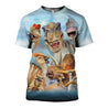 3D All Over Printed Dinosaurs Shirts and Shorts-3D All Over Printed Clothes-HP Arts-T-shirt-XS-Vibe Cosy™