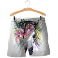 3D All Over Printed Unicorn and Flower Art Shirts and Shorts-Apparel-6teenth World-SHORTS-S-Vibe Cosy™