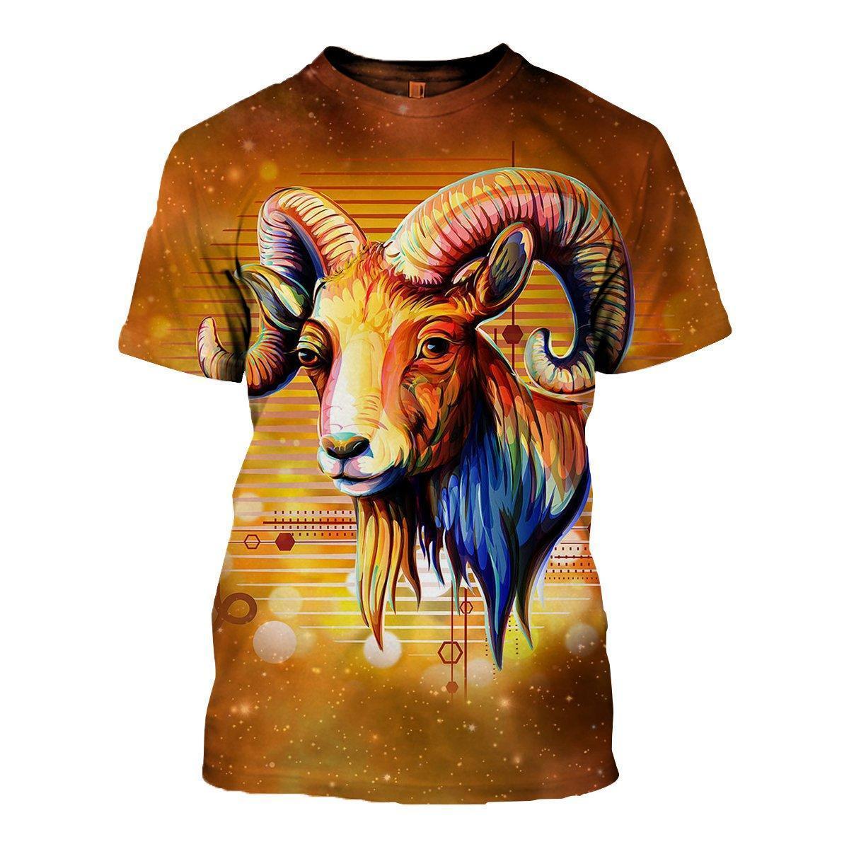3D ALL OVER PRINTED ARIES T SHIRT HOODIE NTH150833-Apparel-NTH-T-Shirt-S-Vibe Cosy™