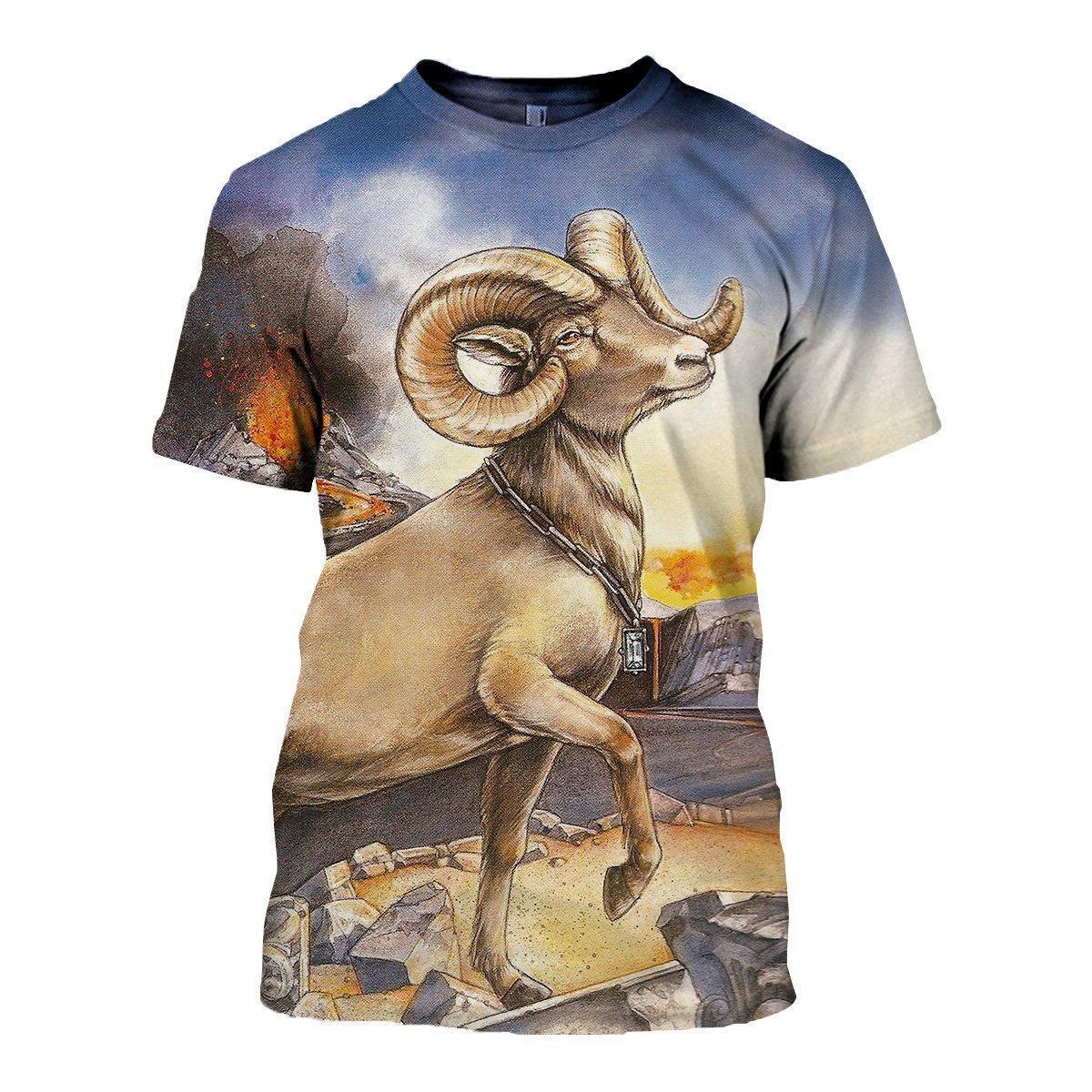 3D ALL OVER PRINTED ARIES T SHIRT HOODIE NTH150839-Apparel-NTH-T-Shirt-S-Vibe Cosy™