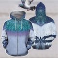 3D All Over Printed Pigeon Shirts TT-Apparel-TT-Zipped Hoodie-S-Vibe Cosy™