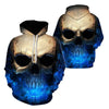 3D Effect Skull Print Pullover Hoodie Blue HC0603-Apparel-Huyencass-Hoodie-S-Vibe Cosy™