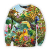 3D Printed Parrots Top 1-Apparel-PHL-Sweatshirt-S-Vibe Cosy™