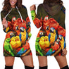 3D Printed Parrots Tops 1152 Hoodie dress-Apparel-PHL-Hoodie Dress-S-Vibe Cosy™