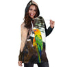 All Over Printed Parrots Hoodie Dress H2439B-Apparel-HbArts-Hoodie Dress-S-Vibe Cosy™
