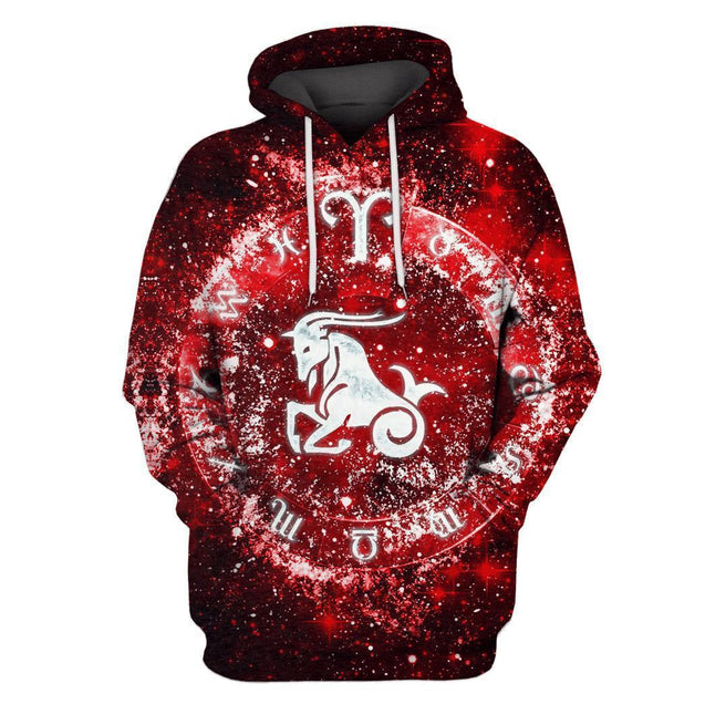 3D Zodiac Capricorn Hoodie NTH150806-Apparel-NTH-Hoodie-S-Vibe Cosy™
