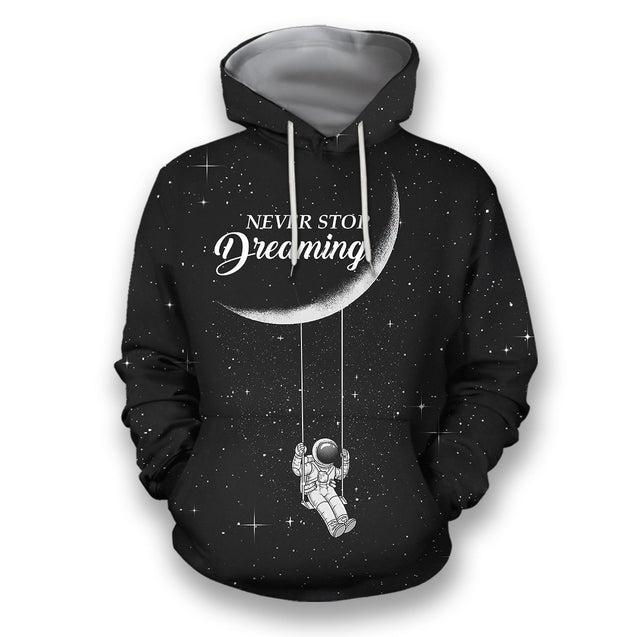 3D all over print astronut dreaming outerspace-Apparel-HbArts-Hoodies-S-Vibe Cosy™
