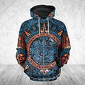 3D All Over Aztec Mexican Art Hoodie-Apparel-HP Arts-Hoodie-S-Vibe Cosy™
