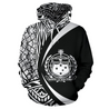 Samoa Polynesian Hoodie - Circle Style White Color - AH - J1-ALL OVER PRINT HOODIES (P)-Phaethon-Hoodie-S-Vibe Cosy™