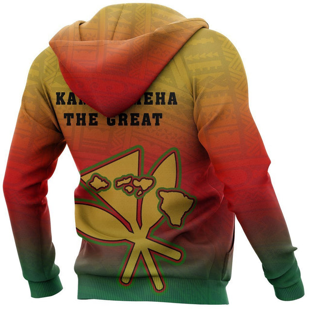 Hawaii King Kamehameha Hoodie - AH - J9-Apparel-Phaethon-Hoodie-S-Vibe Cosy™