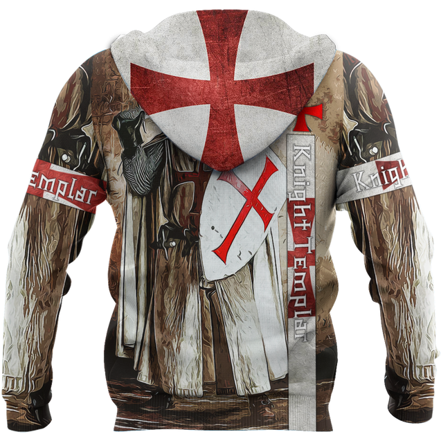 Premium Knight Templar Shield And Sword All Over Printed Shirts For Men And Women MEI