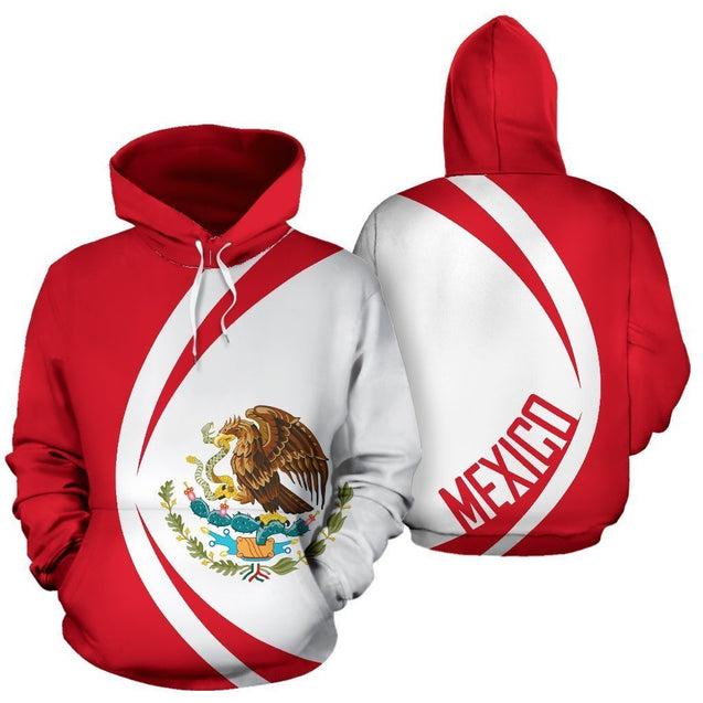 Mexico Coat Of Arms Hoodie - Circle Style-Apparel-HP Arts-Hoodie-S-Vibe Cosy™