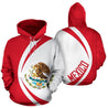 Mexico Coat Of Arms Hoodie - Circle Style-Apparel-HP Arts-Hoodie-S-Vibe Cosy™