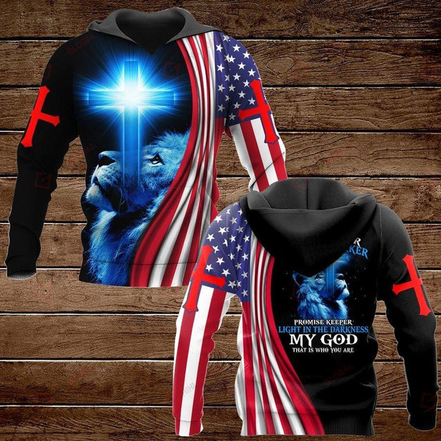 Way Maker Miracle Worker American Flag 3D All Over Printed Shirts For Men and Women TA0729209-Apparel-TA-Hoodie-S-Vibe Cosy™