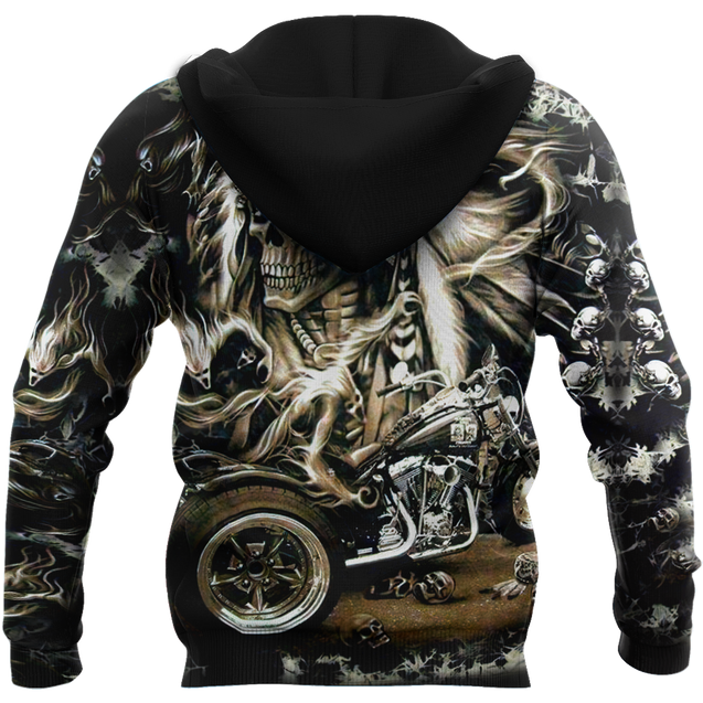 Skull Motorbike Hoodie 3D All Over Printed Shirts For Men HHT21072006-Apparel-LAM-Hoodie-S-Vibe Cosy™