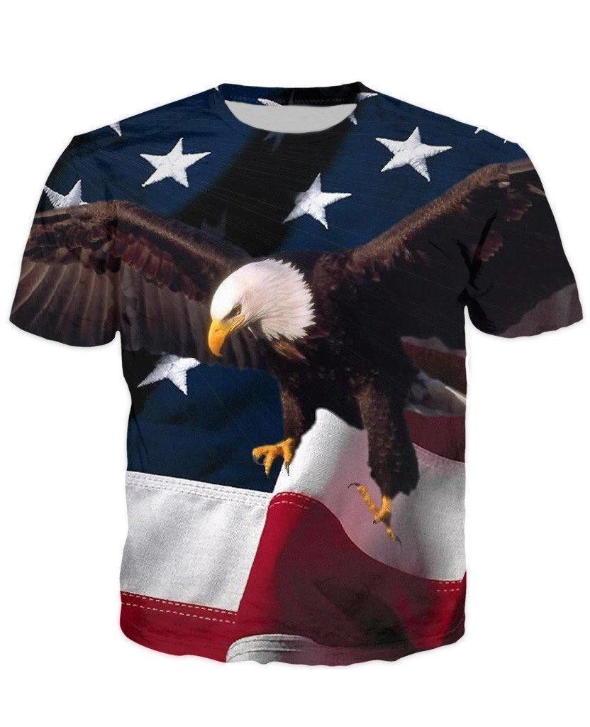 FLYING EAGLE USA FREEDOM T-SHIRT HG1083-Apparel-HG-T-shirt-S-Vibe Cosy™