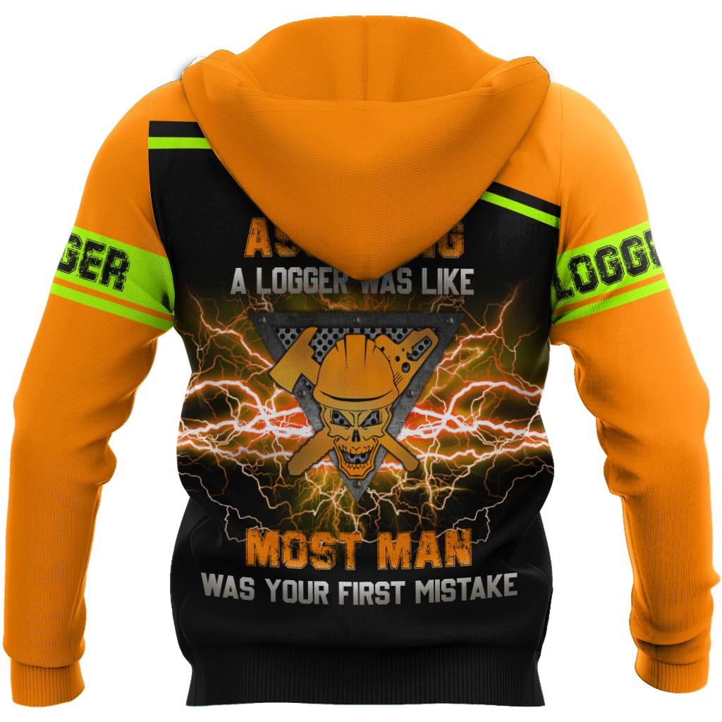 Logger Skull Chainsaw Unisex shirts DA13102003