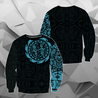 Maori Tangaroa Tattoo New Zealand All Over Hoodie - Blue NVD-Apparel-Dung Van-Sweat Shirt-S-Vibe Cosy™