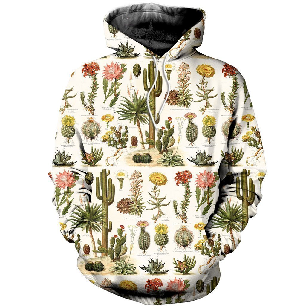 3D All Over Printed Flower and Cactus Shirts-Apparel-NTH-Hoodie-S-Vibe Cosy™