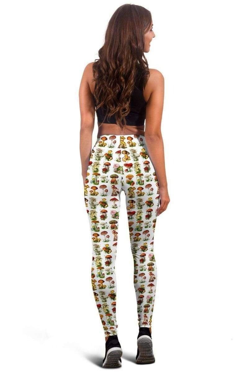 3D ALL OVER PRINTED CHART OF MUSHROOMS LEGGING-Apparel-NTH-Legging-S-Vibe Cosy™