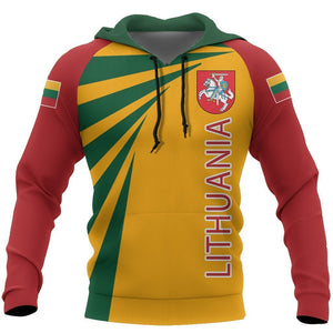 Lithuania Vytis Hoodie Coat Of Arms - Tornado Version-Apparel-Phaethon-Hoodie-S-Vibe Cosy™