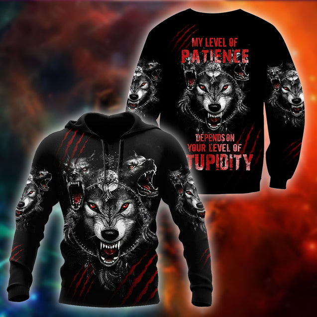 Wolf 3D All Over Printed Hoodie For Men and Women AM082071