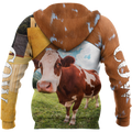 Lovely Cow 3D All Over Printed Shirts For Men And Woman